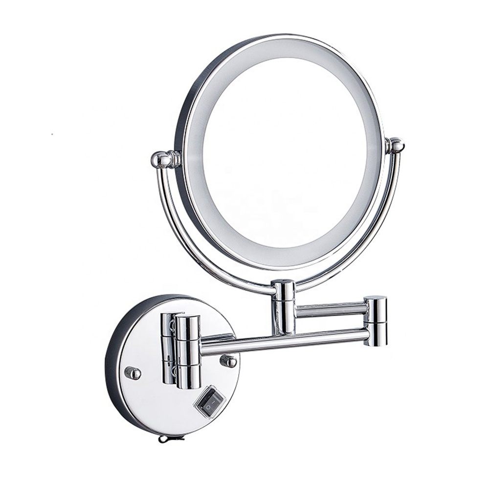 Modern 3X Magnifying Round Ring Bathroom Makeup Vanity Led Mirror Light