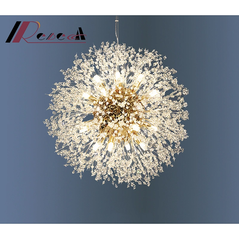 Modern restaurant dandelion chandelier  hotel ceiling crystal chandelier