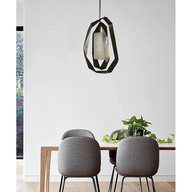 Nordic dining room bedroom bedside chandelier modern aluminum hotel chandelier