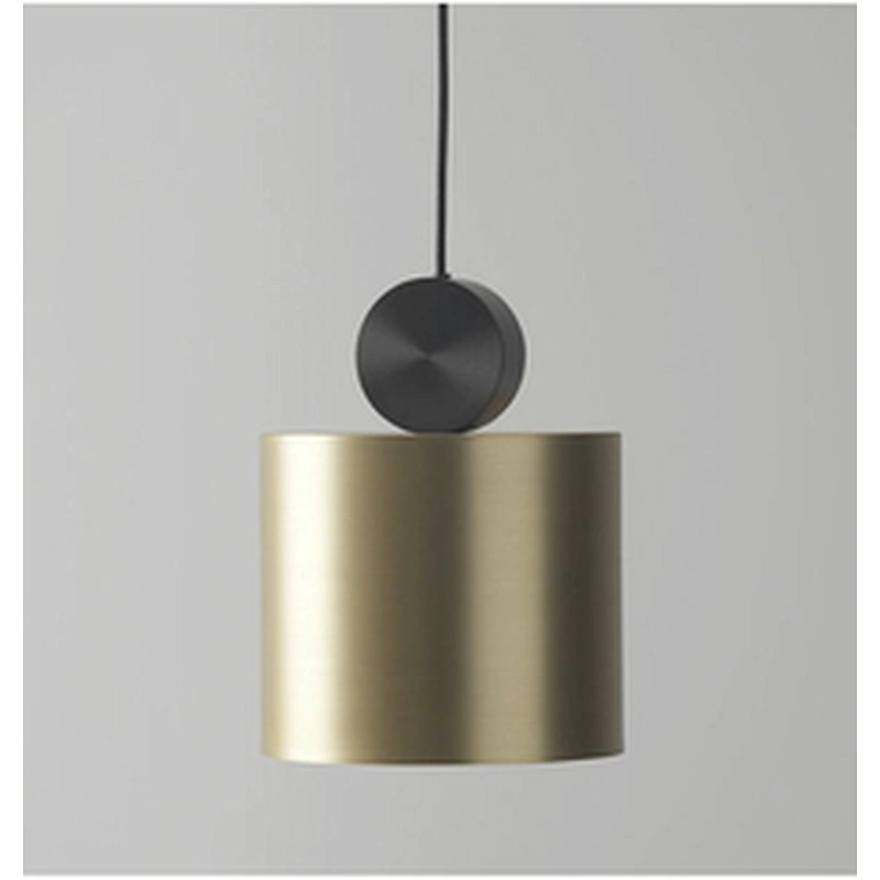 Modern Designer Dining Room Geometric Chandeliers Gold and Black Wire Drawing Iron Acrylic Chandeliers&pendant lights