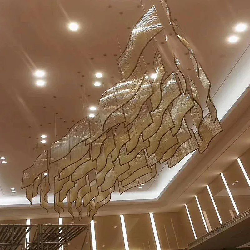 Custom Large Hotel Project Chandelier Pendant Light Modern Indoor Lighting