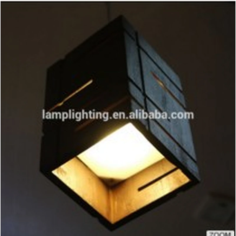 GuZhen Modern Indoor Wooden LED Pendant Lamp For Hotel