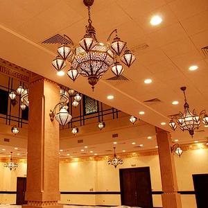 Custom Made Hotel Large Lobby Moroccan Islam Crystal Lighting Islamic Chandelier