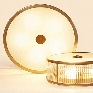 Creative personality simple clear glass round ceiling lamps for Hyatt