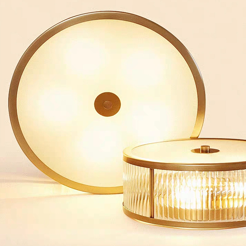 Creative personality simple clear glass round ceiling lamps for Hyatt