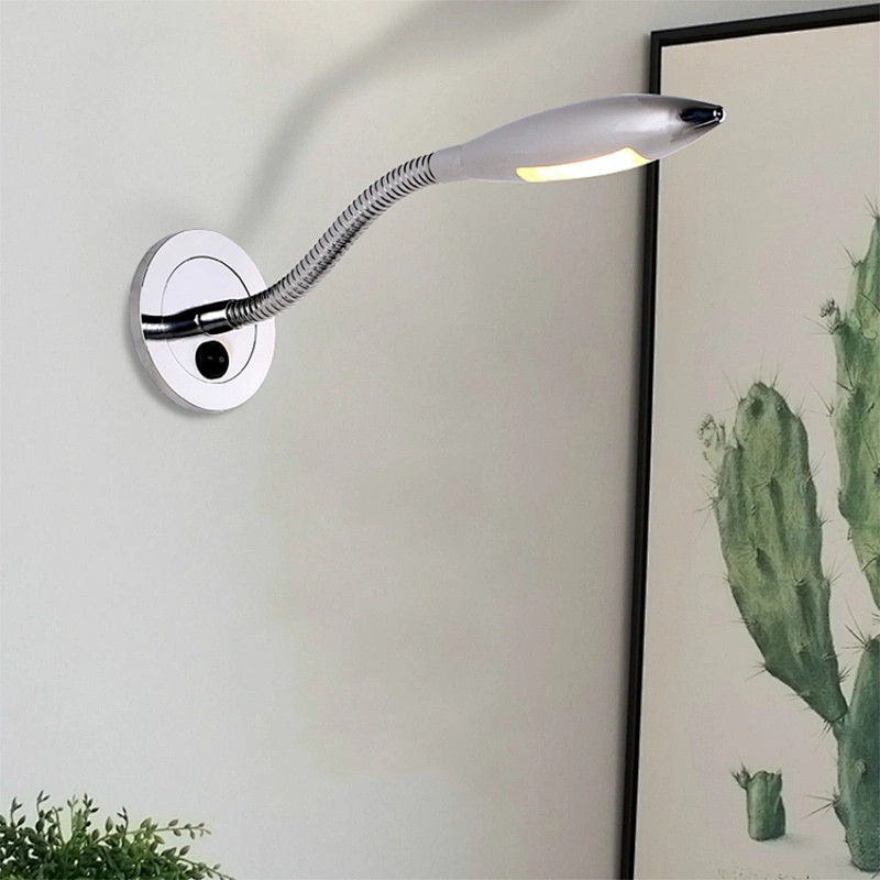 Modern hotel bedroom bedside reading led wall light