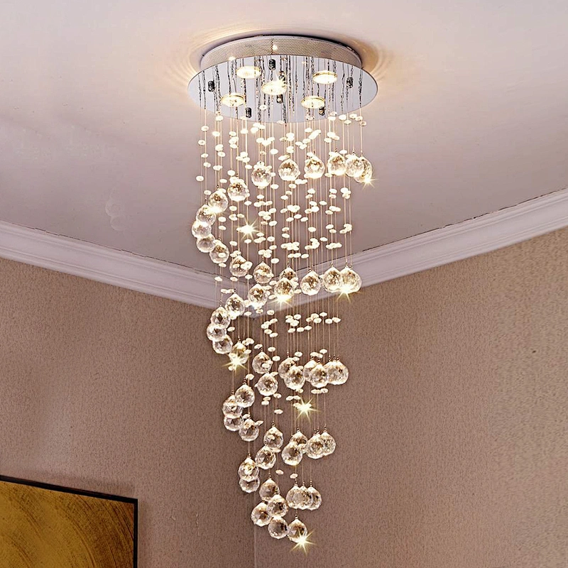 201 ss 304 ss stainless canopy contemporary  crystal chandelier light for hotel
