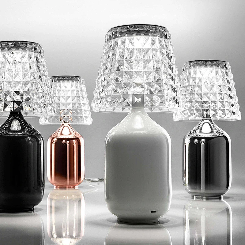 Modern Nordic Table Lamp Living Bedroom crystal Desk Lamps Touch switch Decorative Lights