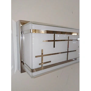Furniture Bathroom Waterproof Acrylic Wall Lamp Custom Hotel Decorative Chromium Stainless Steel Mirror Wall light 10W/18W/24W