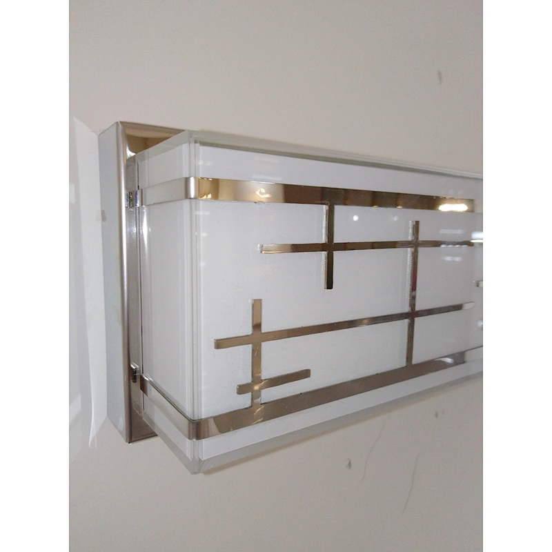 Furniture Bathroom Waterproof Acrylic Wall Lamp Custom Hotel Decorative Chromium Stainless Steel Mirror Wall light 10W/18W/24W