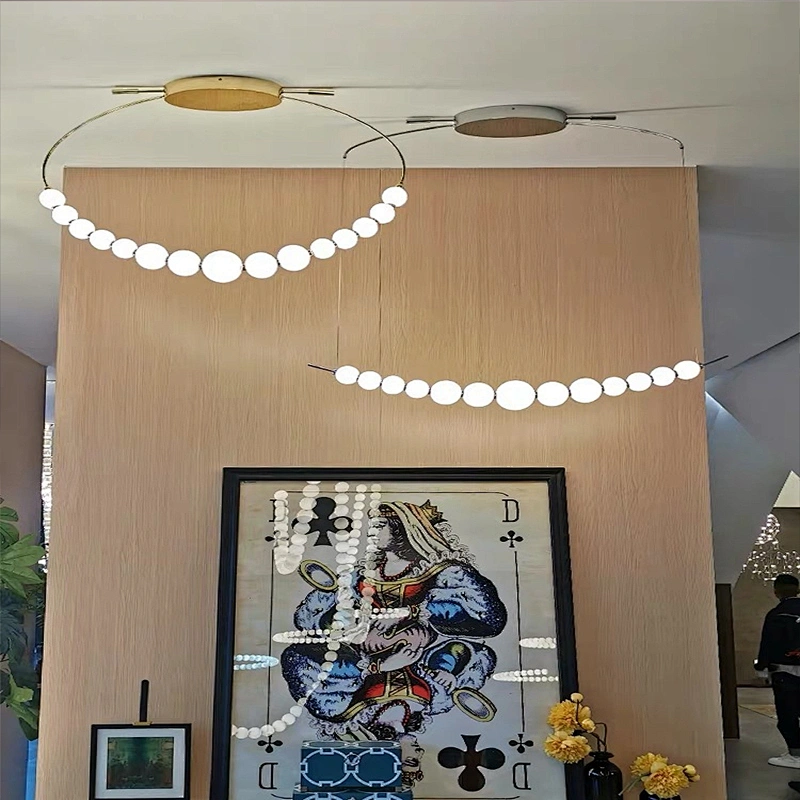Modern large nordic banquet hall dining room hanging chandeliers pendant lights