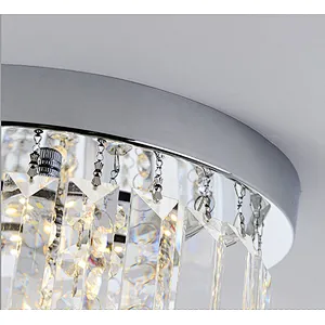 Modern luxury circular crystal indoor decorative ceiling chandelier