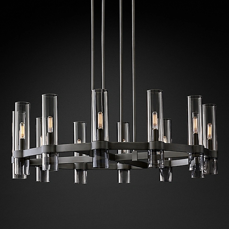 Modern large pendant lighting luxury brass glass chandelier pendant lights