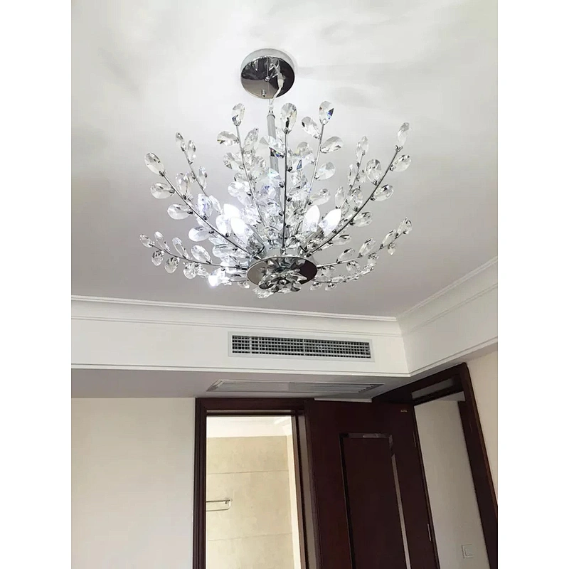 flower chandelier  High Quality LED K9 Crystal Chandelier Pendant Lamp for Hotel