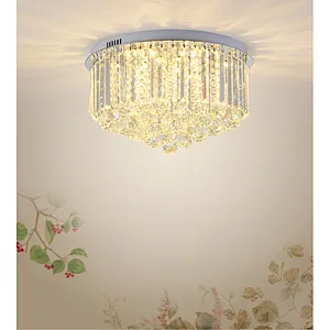 Modern luxury circular crystal indoor decorative ceiling chandelier