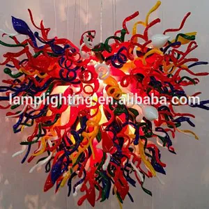 Hotel Decorative Murano Glass Hanging Broken Colour Chandeliers Pendant Lamp