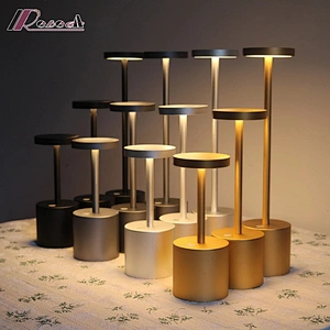 Rebecca LED Rechargeable light Restaurant table lamp Cordless Table Lamps For hotel desk lamp