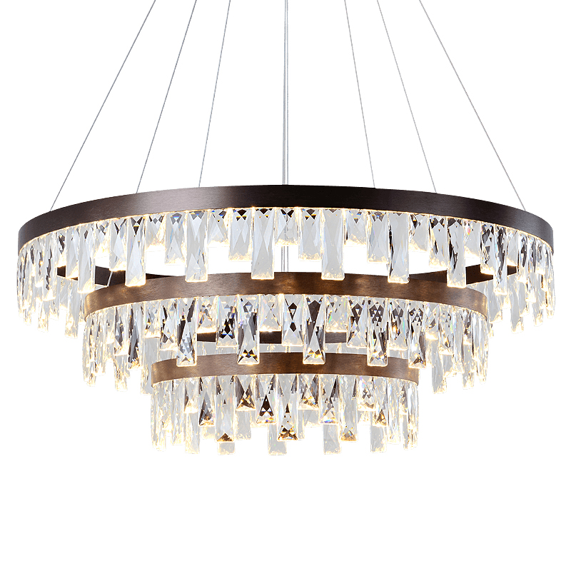 Luxury crystal chandelier lighting led k9 pendant light for hotel