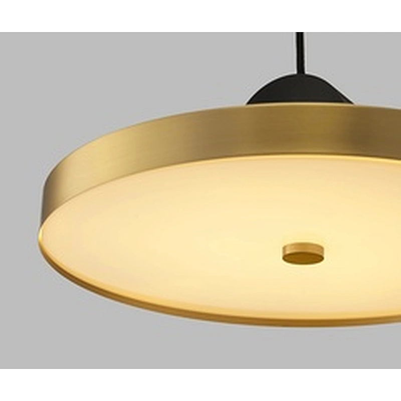 Modern Designer Dining Room Geometric Chandeliers Gold and Black Wire Drawing Iron Acrylic Chandeliers&pendant lights