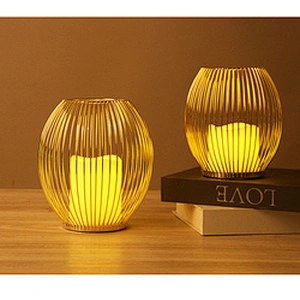 Nordic Electronic Candlestick Candlelight Dinner Props Creative Candlelight Stand Wedding Romantic Decoration Light