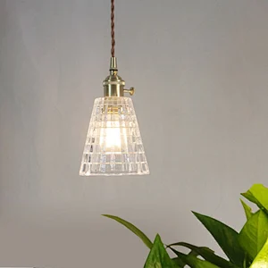 Nordic Glass Lamp Modern Simple Pendant Lamp For  Bedroom And  Headboard