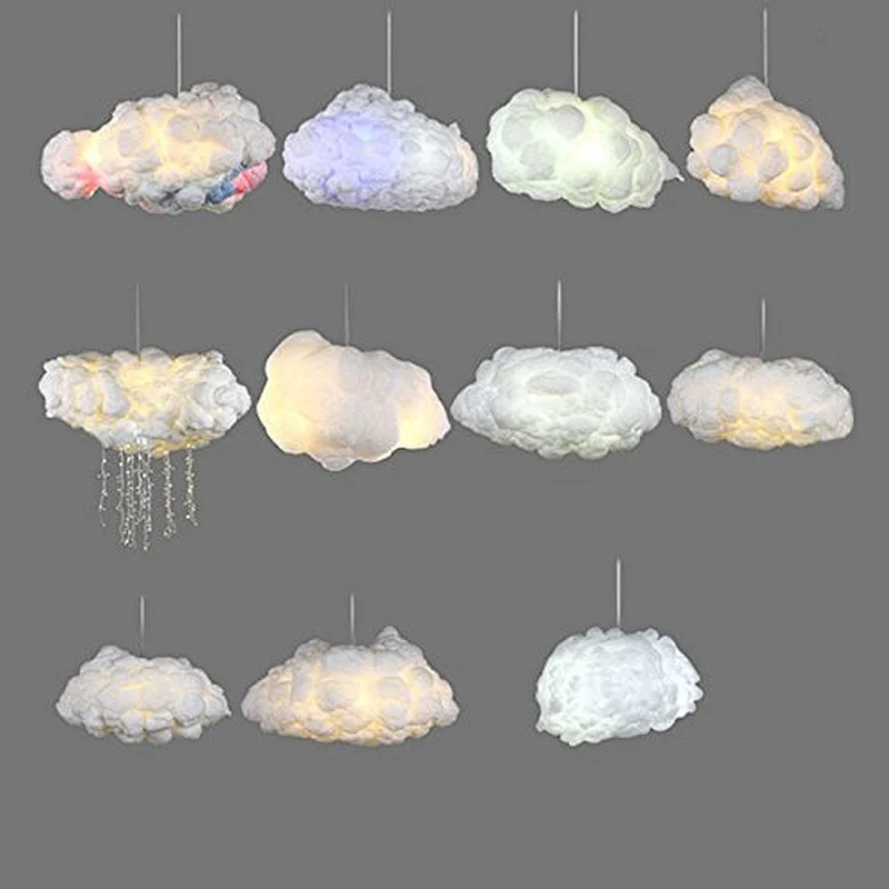 Modern interior decorative chandelier led cloud shape light pendant lamp  lighting