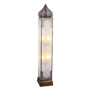 Copper Handmade Works Of Art Moroccan Style Floor Lamp Hollow Carved Bedroom Living Room Decorative Light