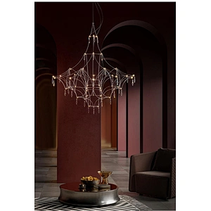 Modern Dining Room Crystal Chandelier 2021 New Living Room Lamp Villa Hotel Firefly Lamp Hotel Light Fixtures