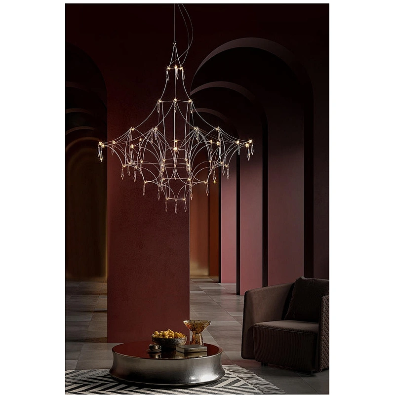 Modern Dining Room Crystal Chandelier 2021 New Living Room Lamp Villa Hotel Firefly Lamp Hotel Light Fixtures