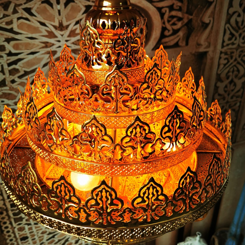 Dubai features chandeliers Morocco hotel villa restaurant Southeast Asia hollow carved chandeliers hotel light fixtures