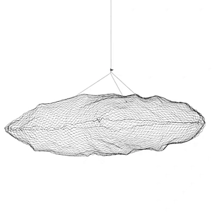 Creative Wire mesh floating clouds pendant lamp lighting light for hotel