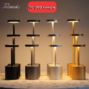 Rebecca LED Rechargeable light Restaurant table lamp Cordless Table Lamps For hotel desk lamp
