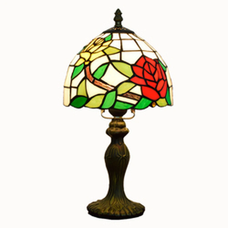Rebecca High Quality Antique Stained Glass Tiffany Table Lamp Modern Desk Lamps