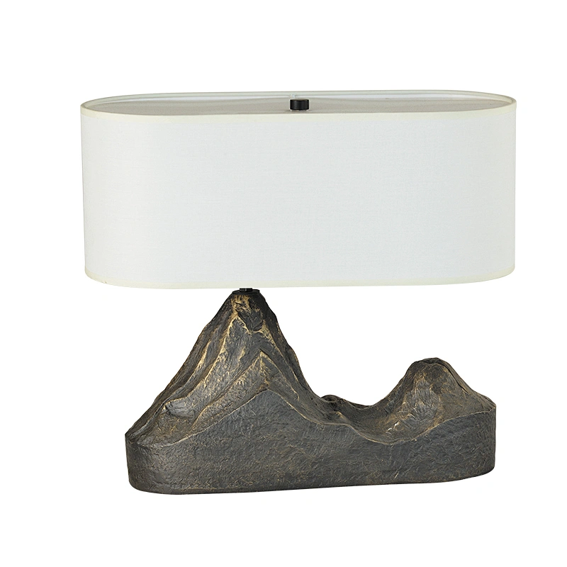Antique design hotel decor bedside luxury copper brass table lamp for hotel