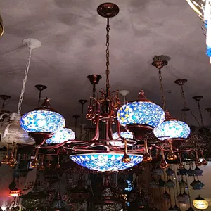 Custom Hotel Lighting Hotel Villas are decorated with Moroccan style glass chandeliers and chandeliers