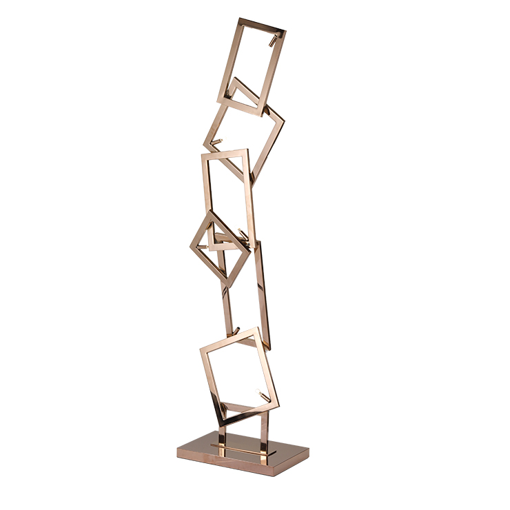 Modern floor lamp in home decoration rose gold led floor lamp is designed for public area of the hotel