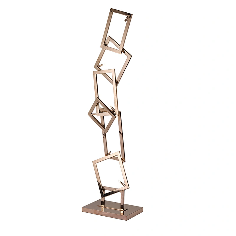 Modern floor lamp in home decoration rose gold led floor lamp is designed for public area of the hotel