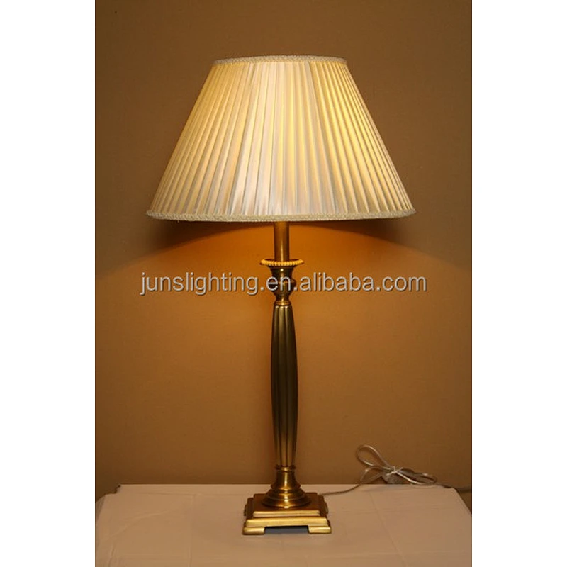 High class brass beside table lamp