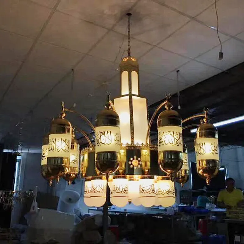 Islam muslim style brass glass chandelier pendant lamp chandeliers pendant lamps