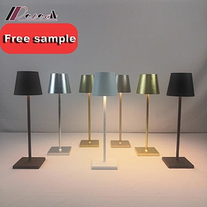 LED Aluminum Alloy Waterproof IP54 table Lamp Touch Dimming Rechargeable Metal 5200mAh desk Lamps For Office Study Lamp