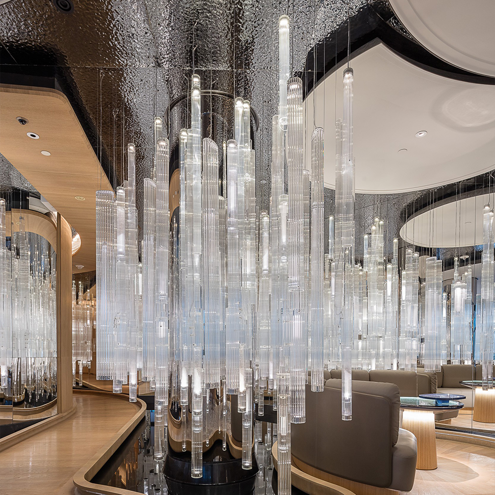 Customizable hotel luxury decorative lighting modern k9 crystal chandelier