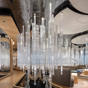 Customizable hotel luxury decorative lighting modern k9 crystal chandelier