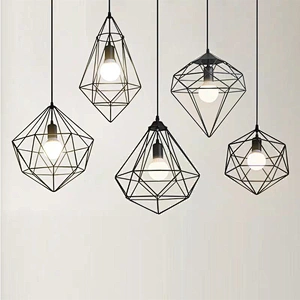 Zhongshan Brass rough design iron cone pendant lamp