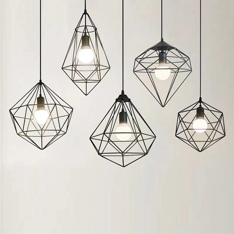 Zhongshan Brass rough design iron cone pendant lamp
