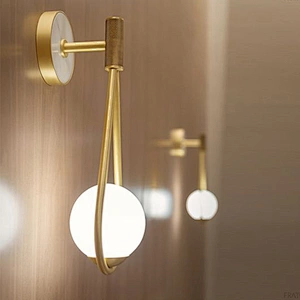 Nordic Metal Trend Lighting Living Room Dining Room Bedroom Villa Bed Chandelier Hotel Corridor Wall Lamp