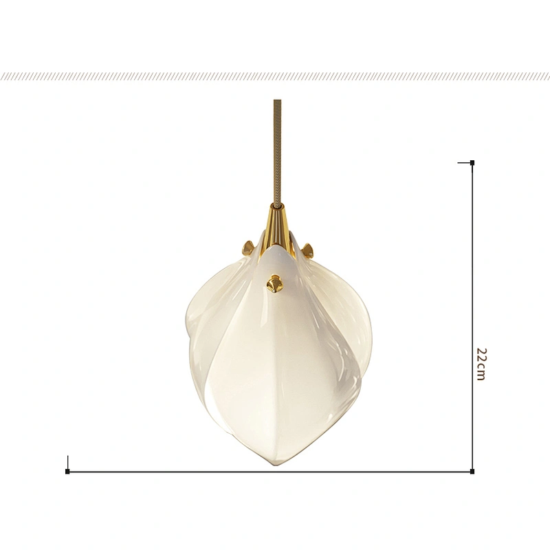 New ceramic magnolia stairwell chandelier designer Hotel lobby restaurant loft long chandeliers&pendant lights