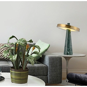 Modern aluminum marble creative living room table lamp romantic atmosphere dining room desk lamp