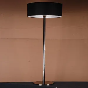 High quality black fabric shade modern standing floor lamp