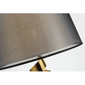 Simple Living Room Decoration Ribbon Marble Desk Lamp Creative Study Wrought Iron Bedroom Bedside Desk Lamp
