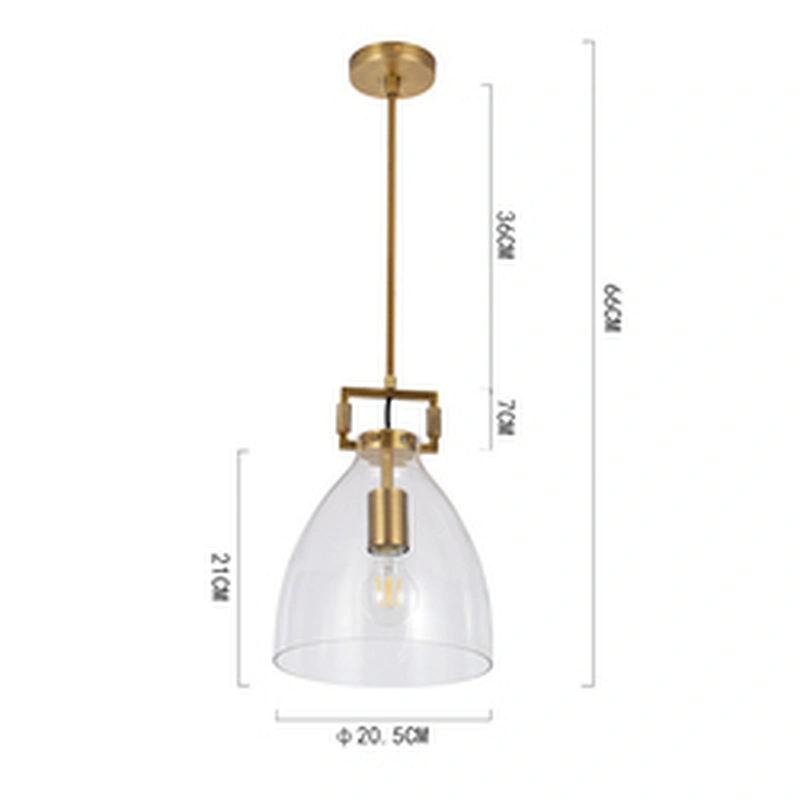 Nordic style simple glass modern chandelier